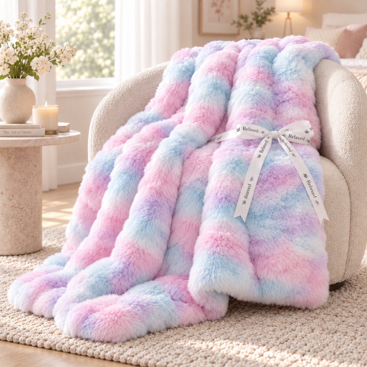 Rabbit Faux Fur Blanket