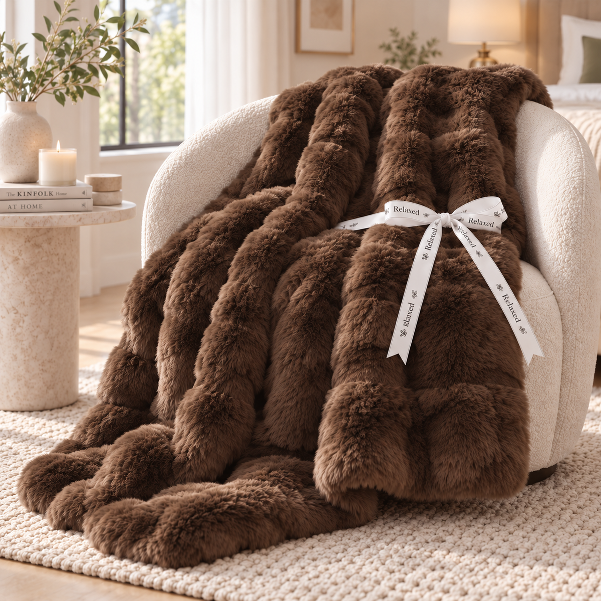 Rabbit Faux Fur Blanket