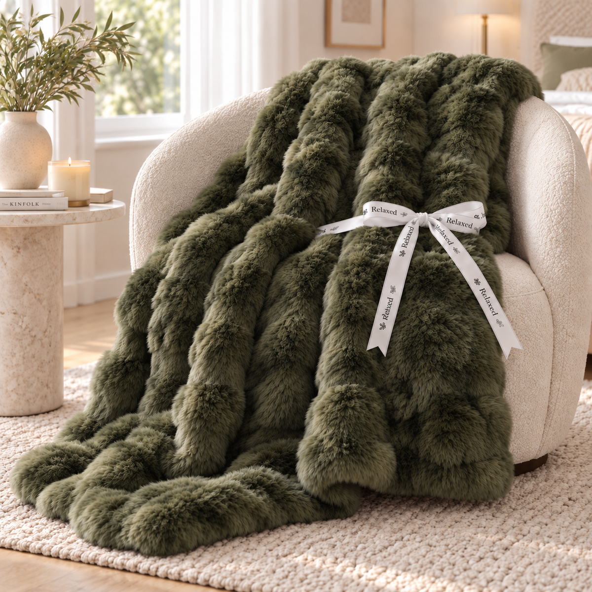 Rabbit Faux Fur Blanket